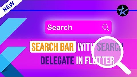Flutter Search Bar - Implementation with search delegate | Search Bar in Flutter | Material Search