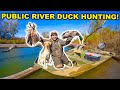 PUBLIC LAND RIVER Duck Hunting on OPENING DAY!!! (Catch Clean Cook)