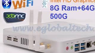 $402 Mini Nettop Fanless Micro PC With Intel Dual Core I3 4010U 8GB Ram 64GB SSD 500GB