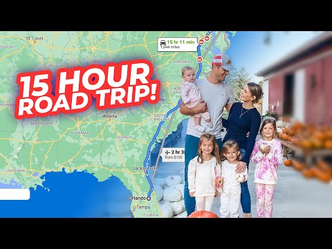 15 Hour NONSTOP Road Trip with FOUR Kids!