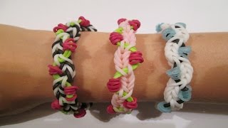Rainbow Loom- Petite Fleur Bracelet (Original Design)