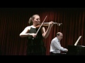 Ania Filochowska plays Brahms Sonata No.1 in G major, Op. 78 (2/3)