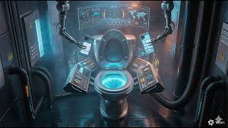 Futuristic Hi-Tech Sci-Fi Toilet - Wan 2.5