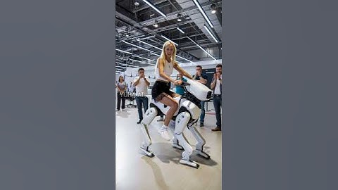 2025 Robot Expo Quadruped Robot Driving Test. #robot #humanoid #robotics #quadrupedrobot