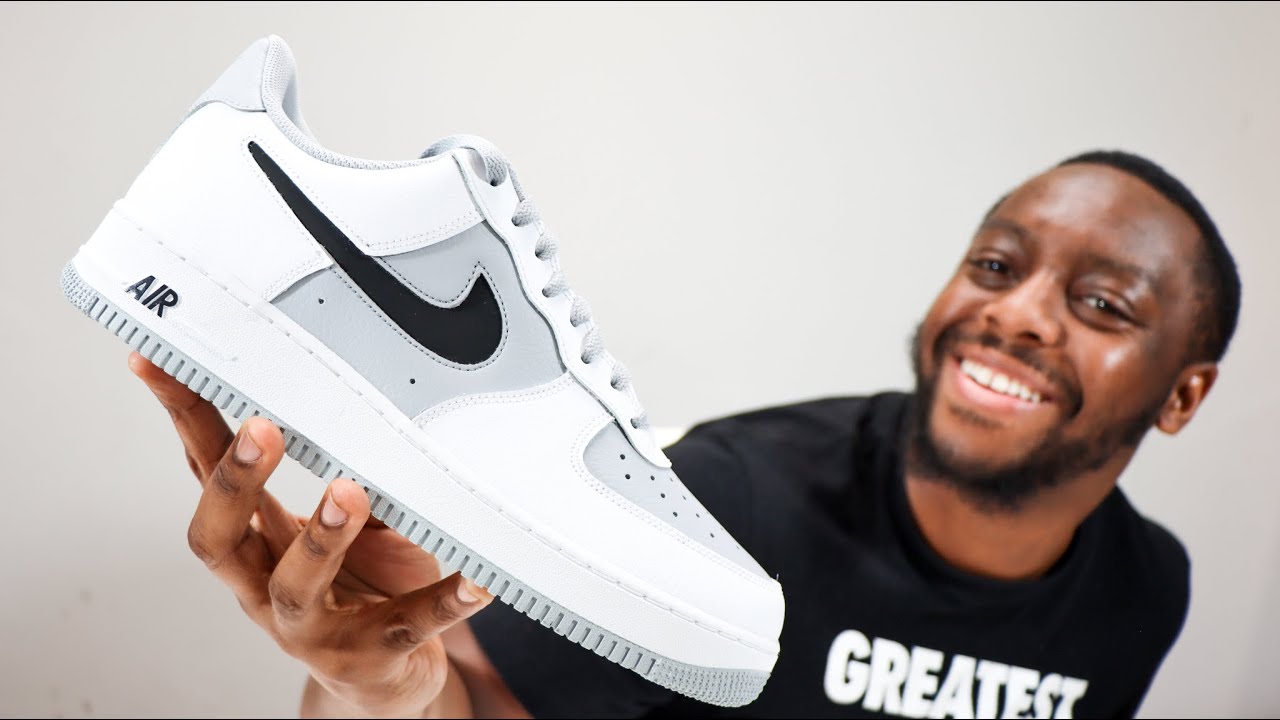 Air Force 1 07 Lv8 2 Black/white-black-wolf Grey