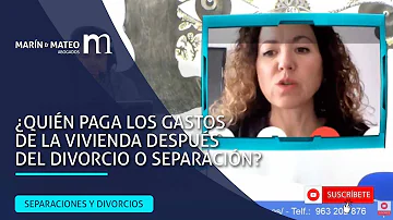 ¿Quién paga qué en caso de separación?