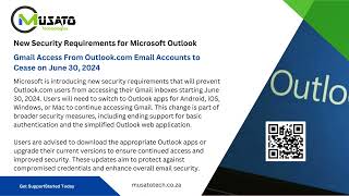 New Security Requirements for Microsoft Outlook screenshot 5