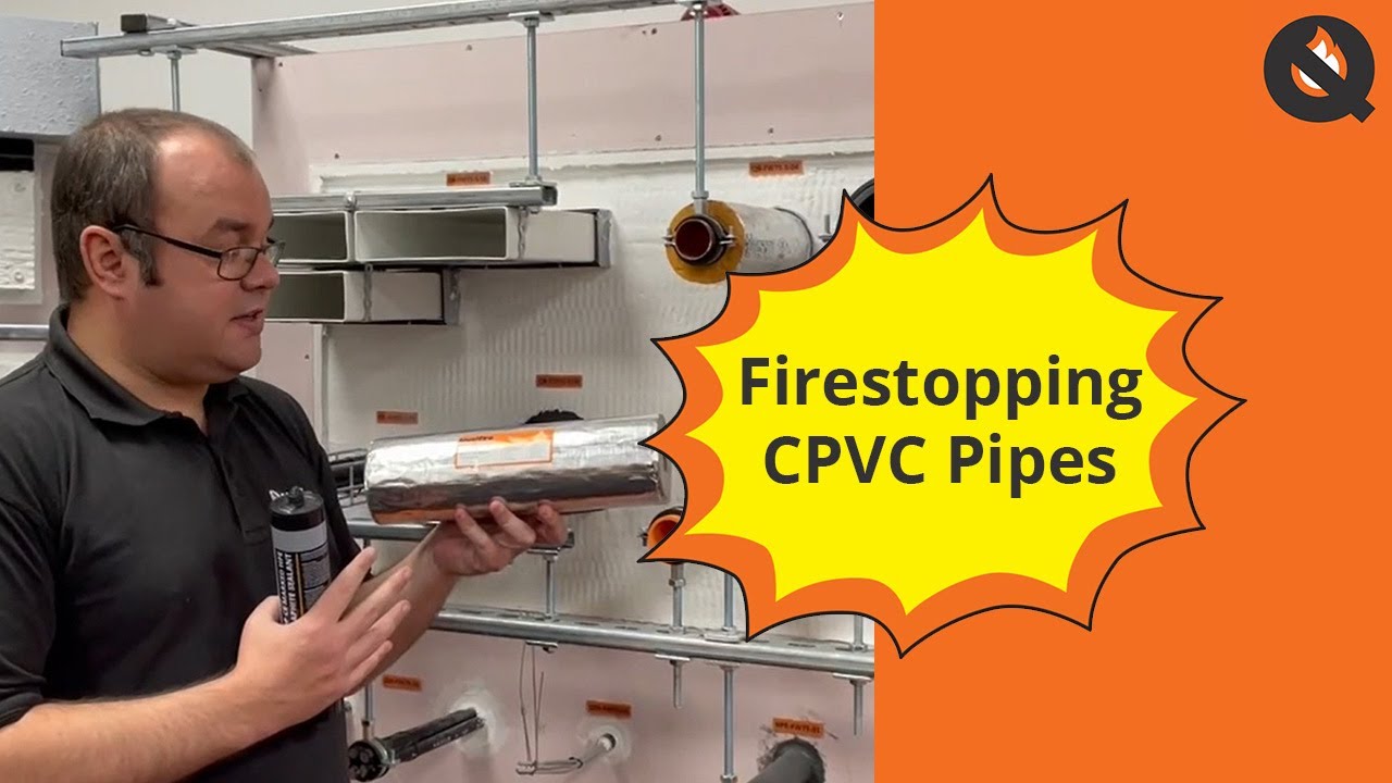 Firestopping Tested Detail HPE Sealant & QIF Fire Sleeve for CPVC