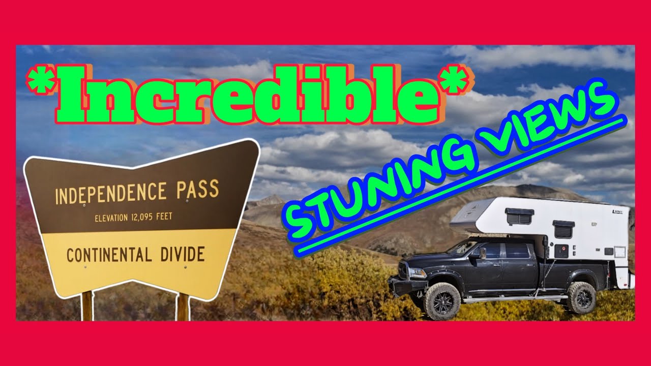 !!!!БЕЗУМНО КРАСИВЫЙ 32-МИЛЬНЫЙ ПЕРЕВАЛ НЕЗАВИСИМОСТИ, КОЛОРАДО В НАШЕМ КЕМПЕРЕ LANCE TRUCK!!!!