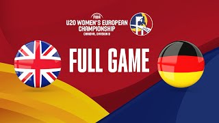 Great Britain v Germany | Full Basketball Game | FIBA U20 Women's European Championship 2023