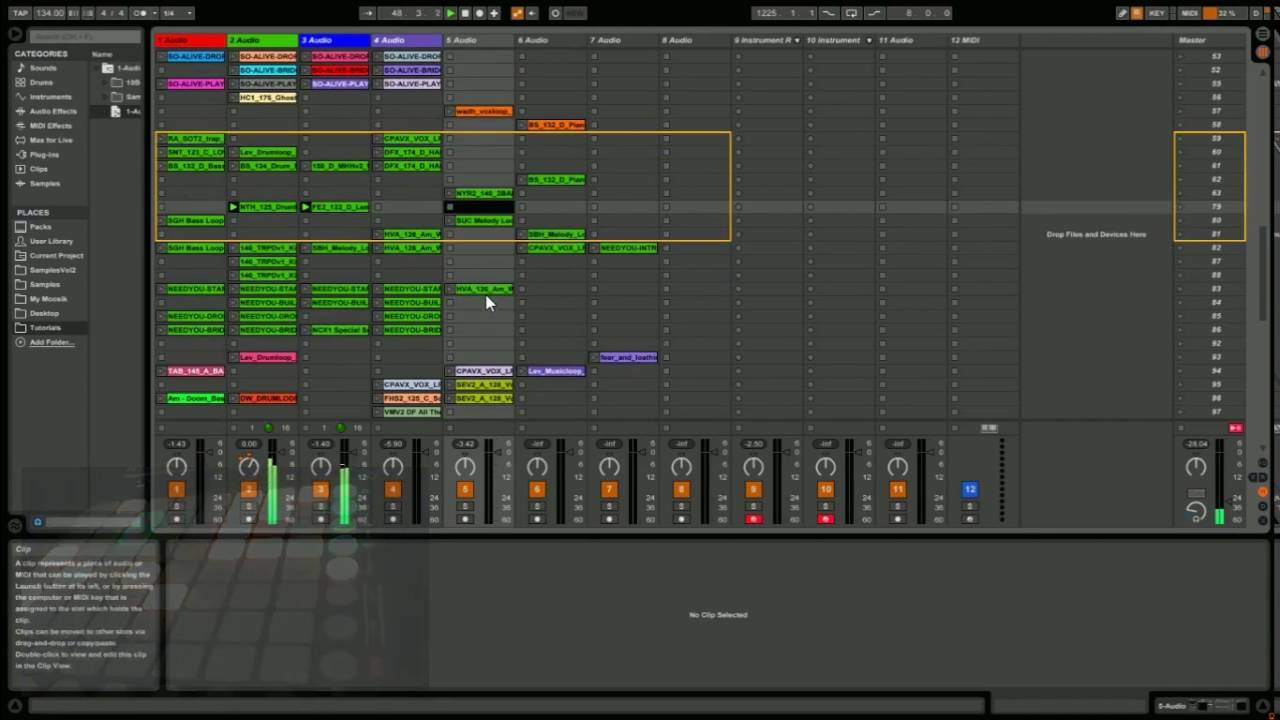 How To Copy clips between Ableton Live Projects the easy way [PL001] YouTube