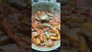 Brinjal with fish curry recipeshortsvideoviralyoutubshorts