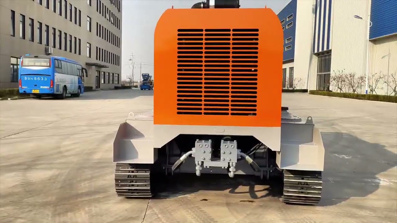 JIUHE new type of trailer pump - crawler trailer pump