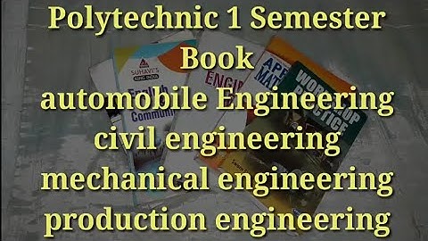 #polytechnic #diplomabooks polytechnic diploma 1 semester books