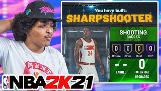 I SOMEHOW CREATED A SHARPSHOOTER BUILD THAT CANT SHOOT ON NBA 2K21