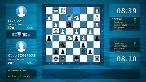 Chess Game Analysis: LevaLeoL - Guest52067958, 1-0 (By ChessFriends.com)