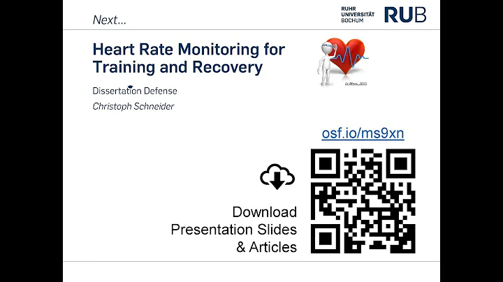 Monitoring Training and Recovery with Heart Rate Measures (Dissertation Defense Talk)