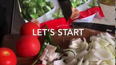 Okra and mince easy recipe