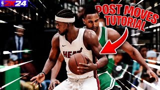 NBA2K24 MYTEAM POST MOVES TUTORIAL! EVERYTHING YOU NEED TO KNOW 👀🔥‼️