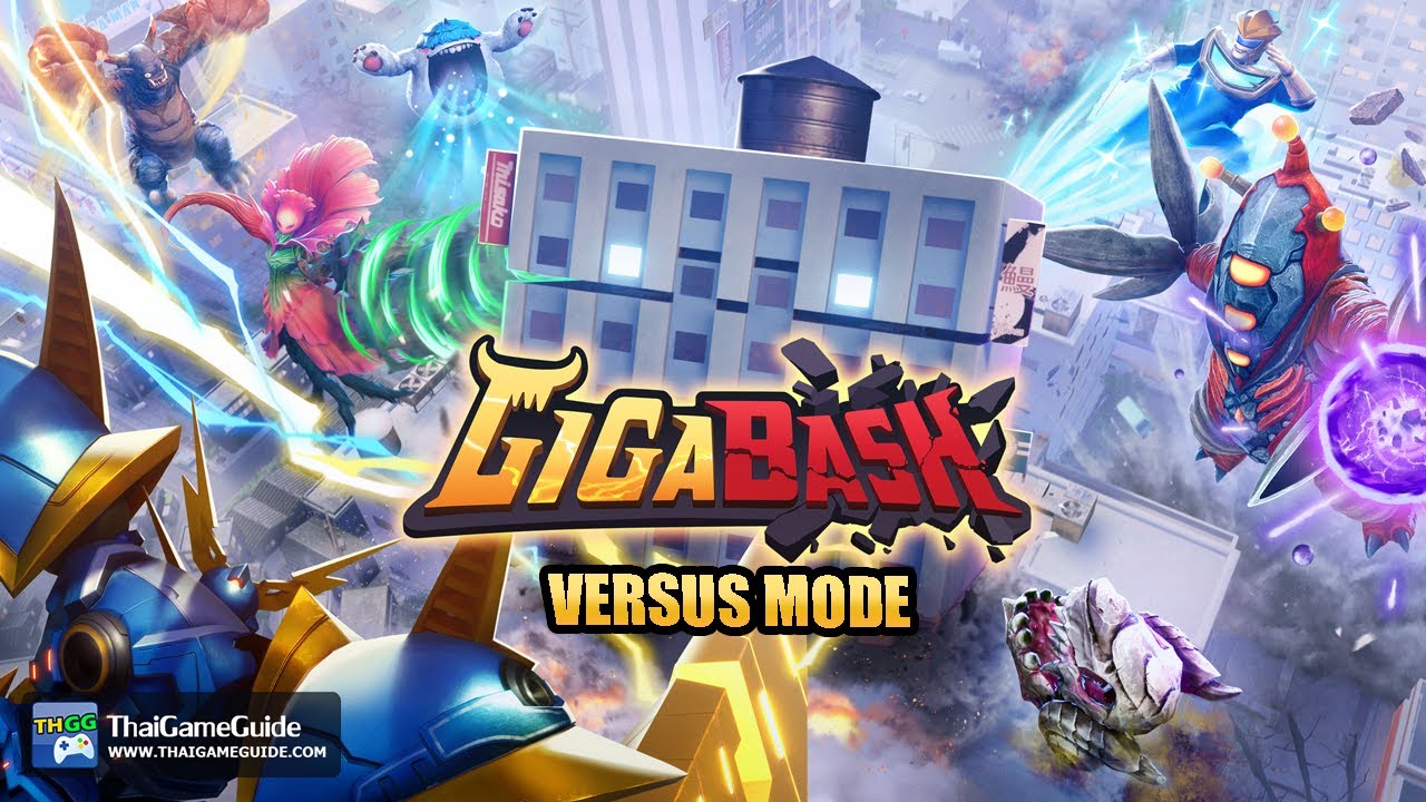 thaigameguide  New Update  GigaBash (Demo) [Local Co-op Share Screen] : Versus Mode ~ Free-For-All - Mayhem