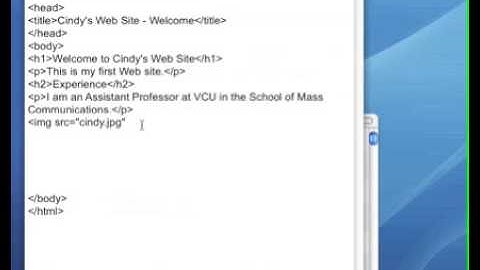 Cindy Royal - Web Design and Publishing - HTML Part II