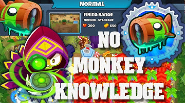 Bloonarius Normal Tutorial - No Monkey Knowledge, No Abilities, No RNG - Firing Range (BTD6)