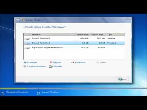 Como formatear disco duro e instalar Windows 7