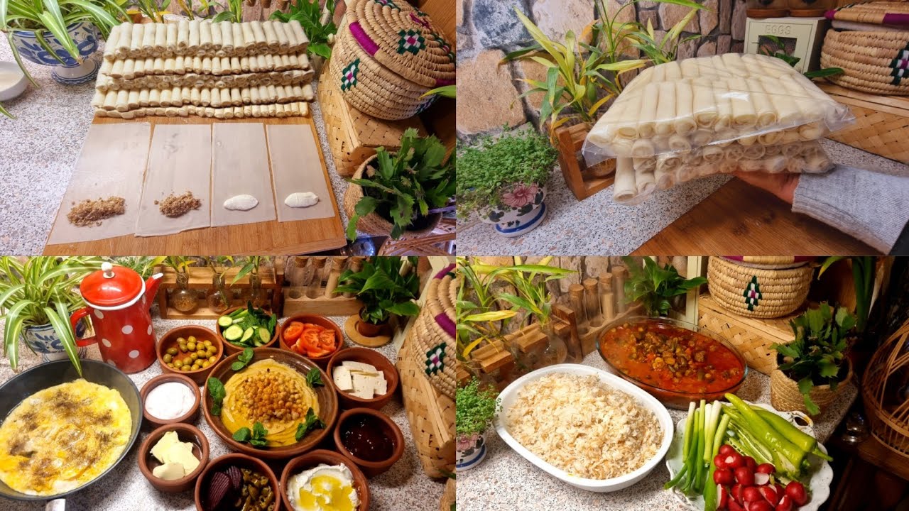 ما تواخذوني أكتر من هيك مافيني 🥹زنود الست بحشوة المكسرات والقشطة ، عم حاول أمسك كذا بطيخة وحدة 🤣