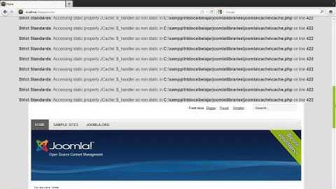 how to instal joomla 1.7 and error code xampp