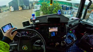 POV Truck Driving  Scania R500 Danmark Tragic Trailer Fail ASMR 4k New Gopro
