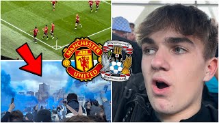 PYROS & SCENES IN FA CUP CLASSIC! In Man United vs Coventry City