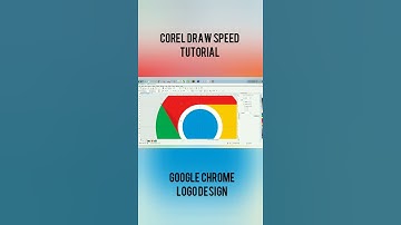 COREL DRAW SPEED TUTORIAL | Chrome Logo Design #shorts