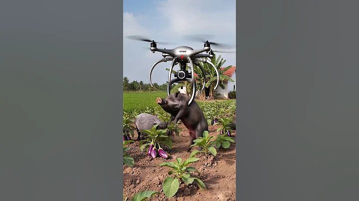 Farming Drone Stops Wild Boar Entering Farmland!