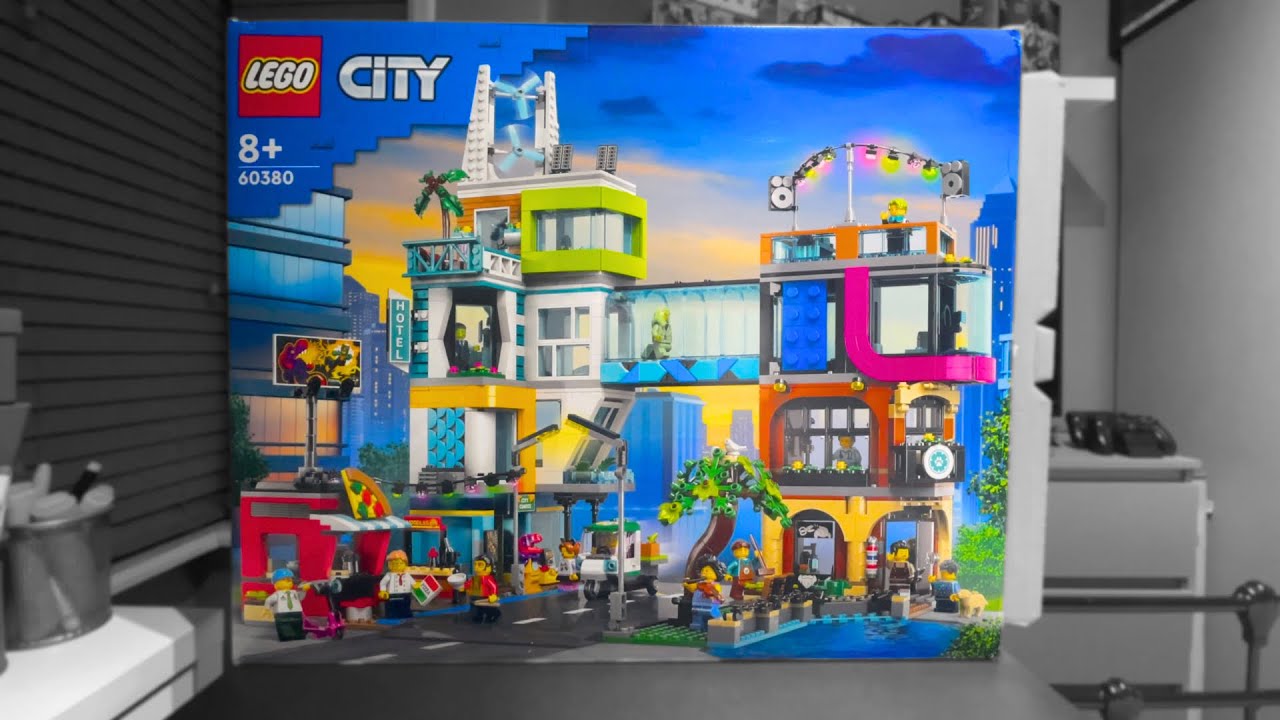 Lego City 60380 Downtown City Centre Unboxing & Build Vlog