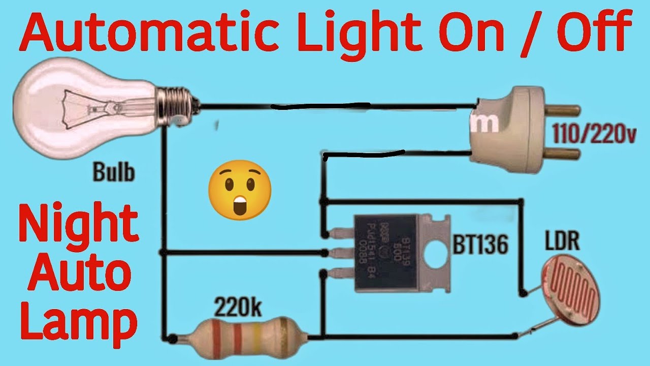 How To Make Automatic Street Light Project (DIY) AUTOMATIC LIGHT NO ...