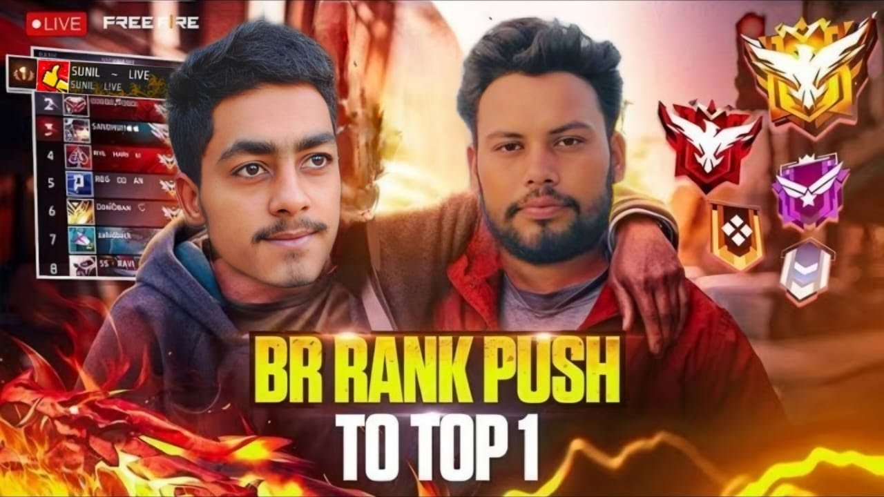 BR RANK PUSH TOP 1 || GRANDMASTER || WITH SUNIL LIVE || #totalgaming # ...