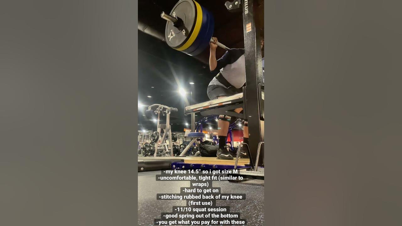 Inzer Ergo Pro Knee Sleeves Part 2 Squats YouTube