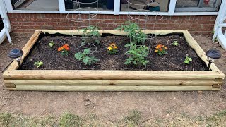 Building a Raised Garden Bed from Landscape Timber