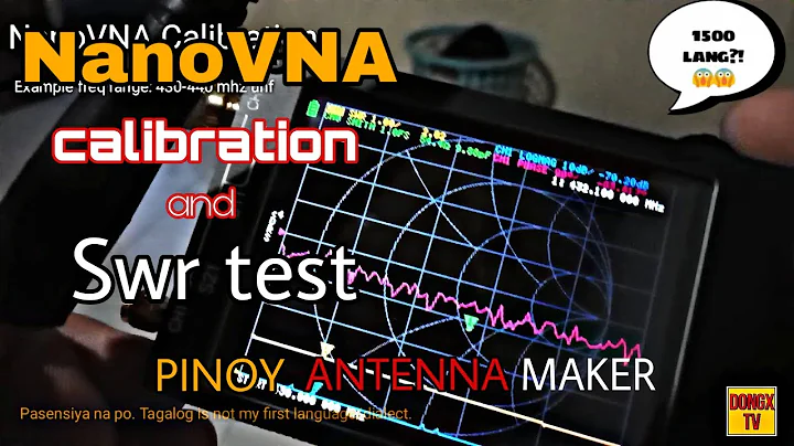 NanoVNA Calibration | Swr | PINOY ANTENNA MAKER