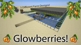 3 Easy Glow Berry Farm Designs Minecraft 1.17