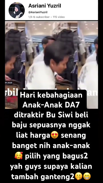 Anak-anak DA7 ditraktir bu Siwi beli baju #da7 #dangdut #indosiar #arbilda7 #valenda7 #robida7