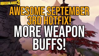 Hellwalker Buff More Sdu Upgrades Coming? Borderlands 3 September 3Rd Hotfix