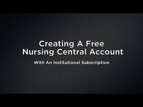 Creating a New Nursing Central Account on a Mobile Device