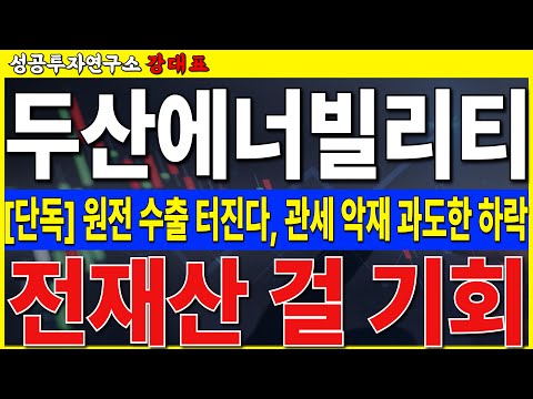 [두산에너빌리티] 원전 수출 잭팟 앞두고, <strong>시장</strong> 악재로 과도한 하락, 오히려 큰 기회 입니다     #두산에너빌리티 #<strong>SMR</strong>  #원전