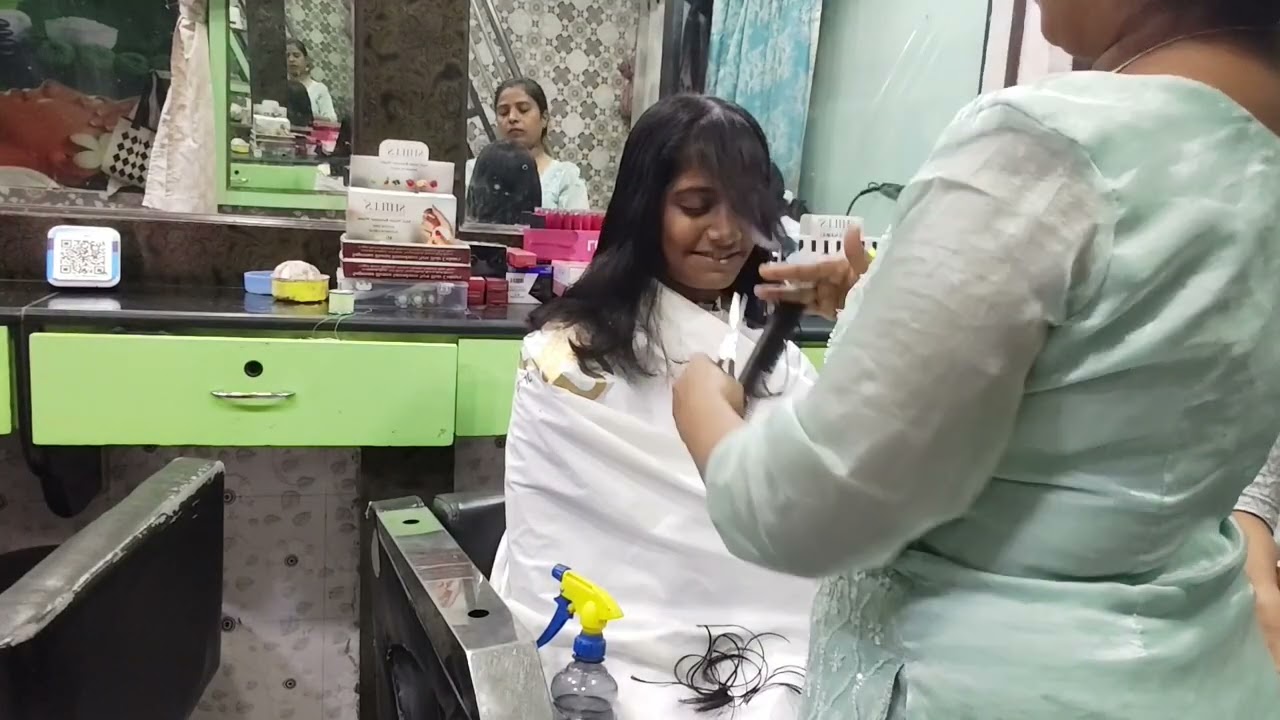 #9th class student short u haircut and bands🥰