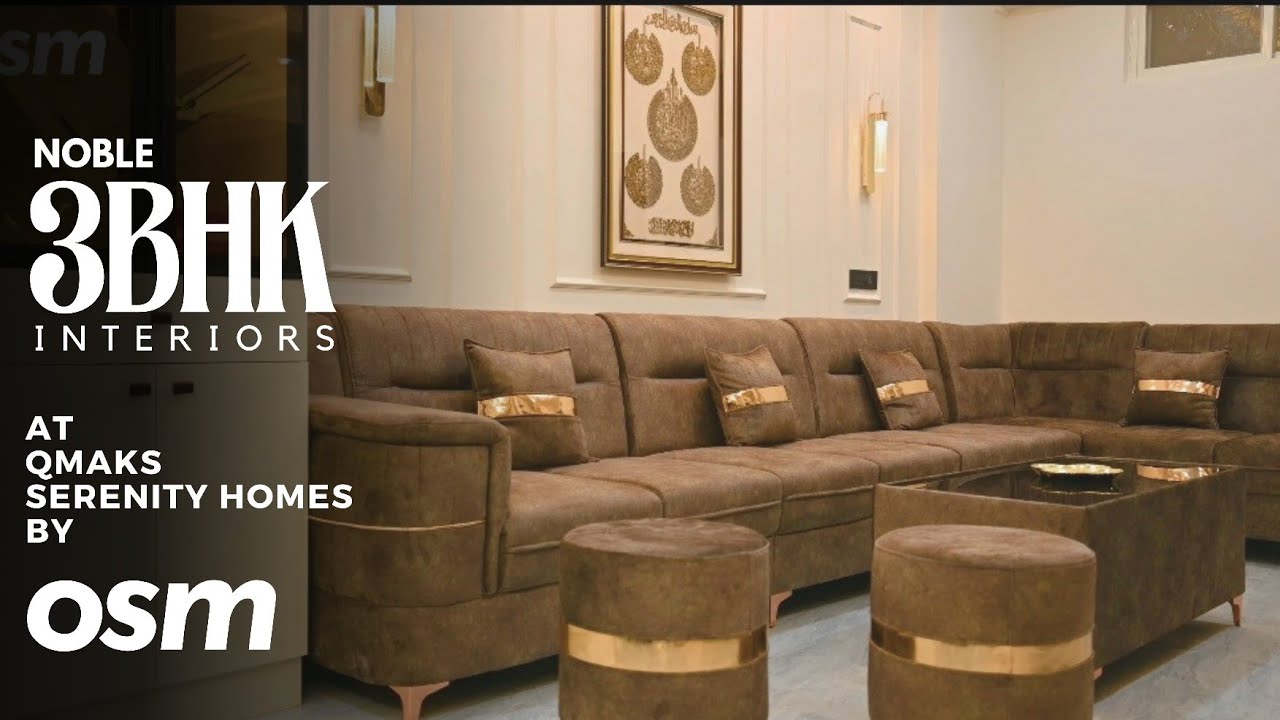Noble 3BHK Interiors in Hyderabad | By Osm Interiors - YouTube