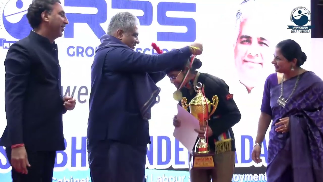 UNION CABINET MINISTER SHRI BHUPENDER YADAV BLESSED RPS DHARUHERA WITH HIS AUGUST PRESENCE