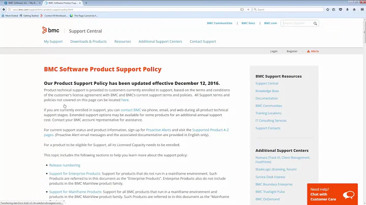 Control-M Version numbering and Upgrading