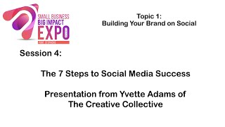 Topic 1 Session 4 - Presentation:- Yvette Adams (The Creative Collective)