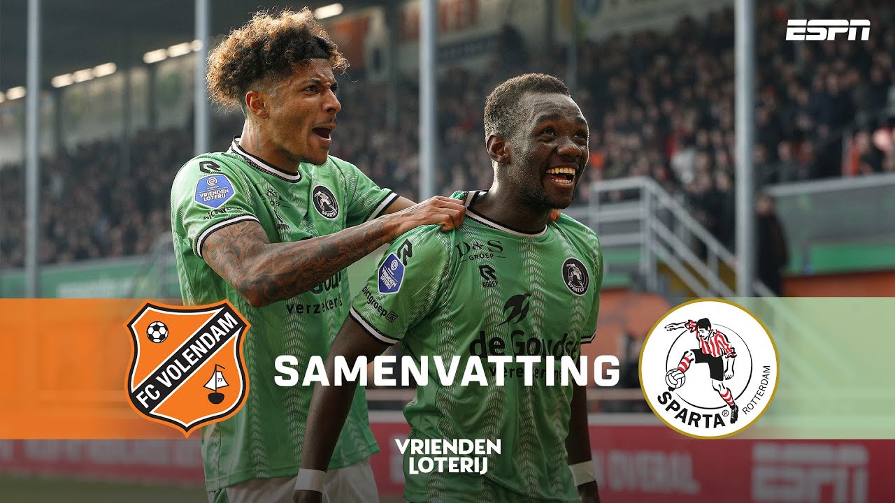 BART VRIENDS bewijst waarde, TWEE LATE GOALS! 🔥⏰ | Samenvatting FC Volendam - Sparta Rotterdam